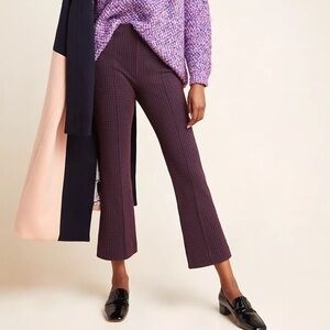 Anthropologie Essential Crop Flare pants